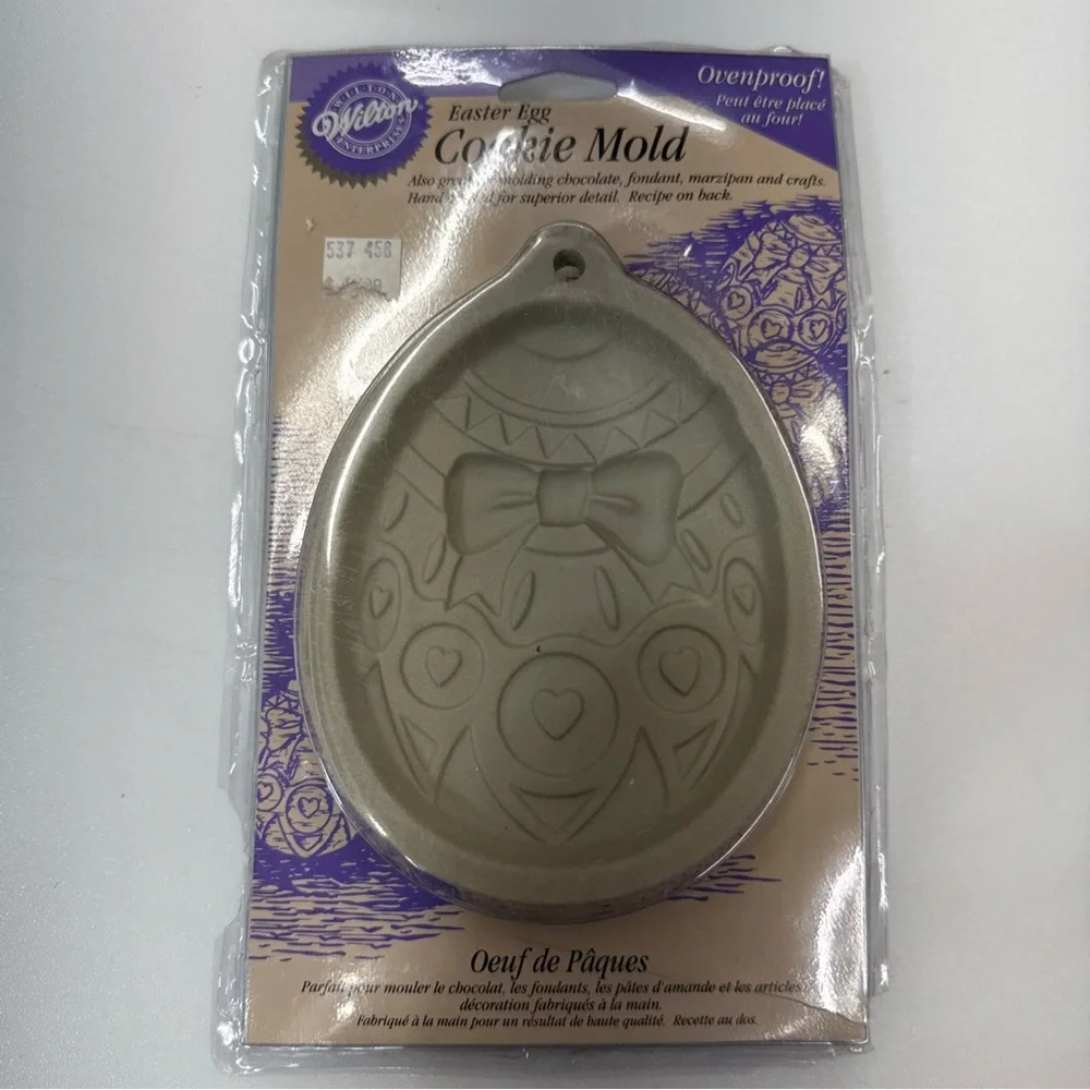 Vintage Wilton Easter Egg Cookie Mold 1997 Ovenproof Chocolate Crafts NEW